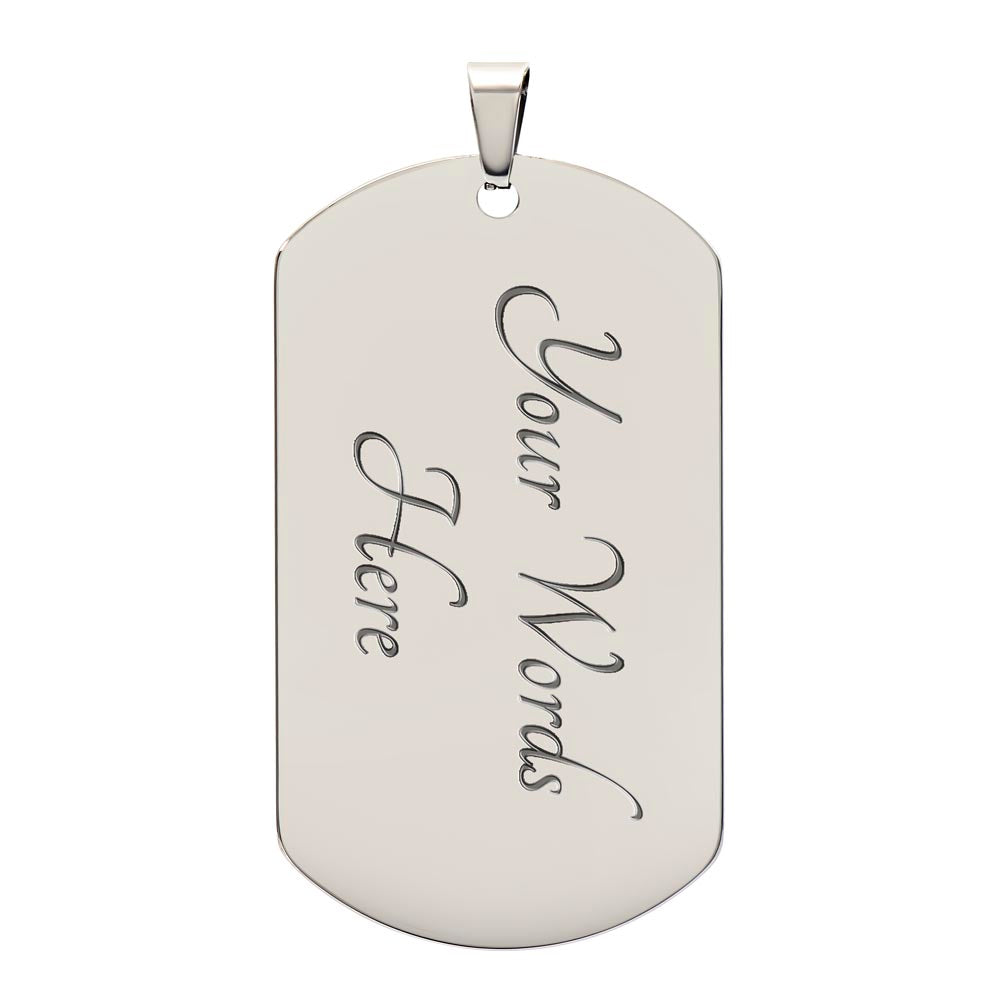 Personalized Dog Tag Necklace