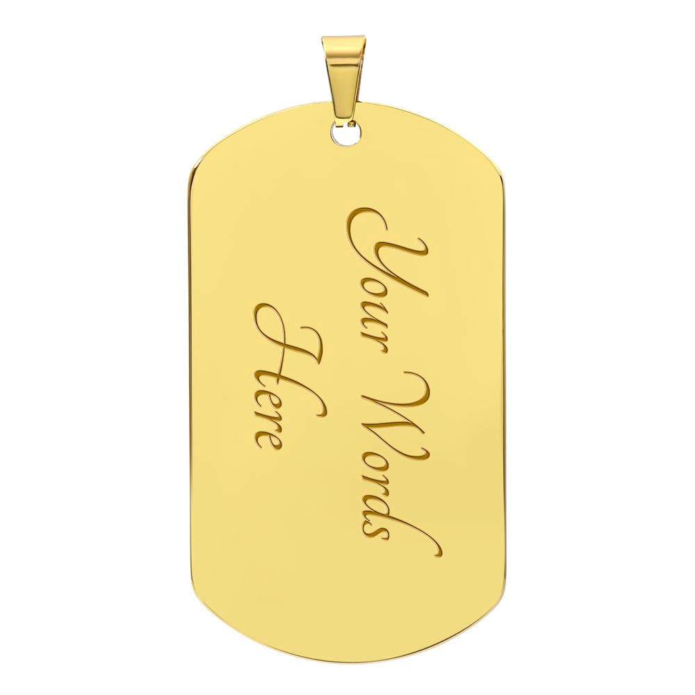 Personalized Dog Tag Necklace